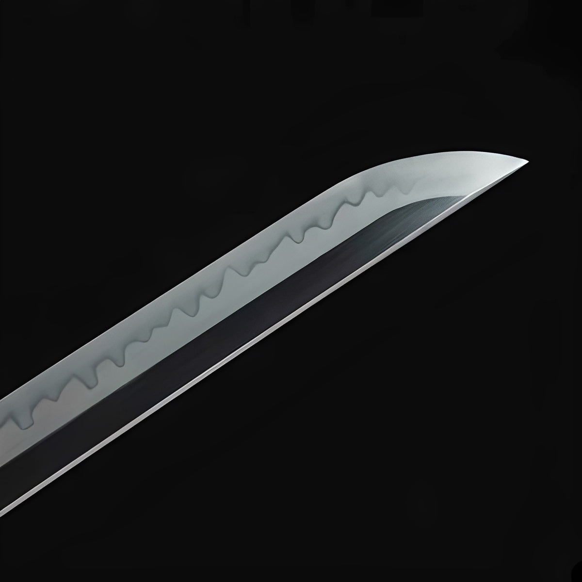 Wavy line near the tip of the polished Koryo Ogon blade