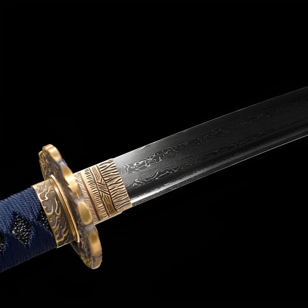 Shimokaminari Katana - full set on display