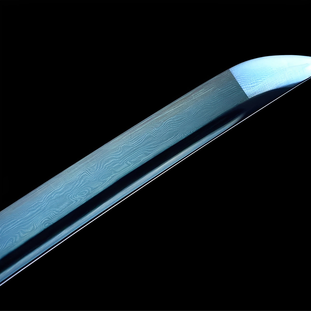 Bo-hi groove and blue finish near the Kessho Sora blade tip