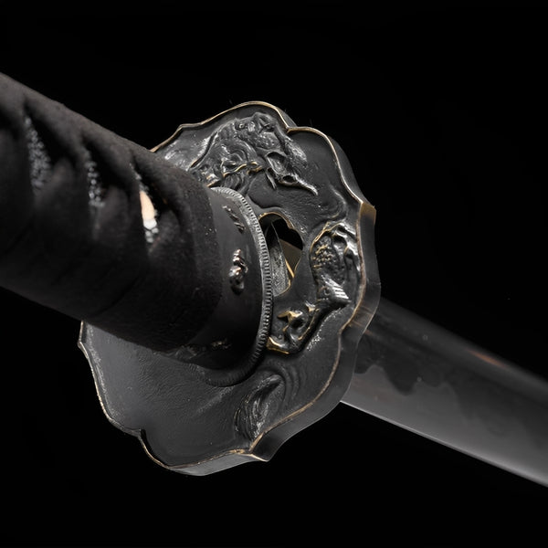 Ronin Wood Katana - handle and fittings