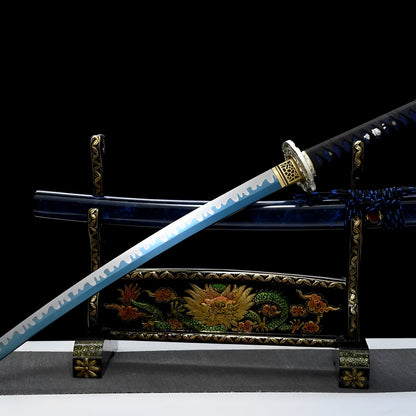Aonami Wakizashi (T10 Steel) - 青波