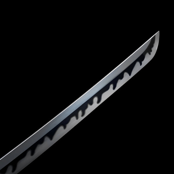 White Katana Sword - full set on display