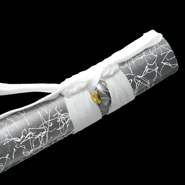 White Katana Sword - blade detail