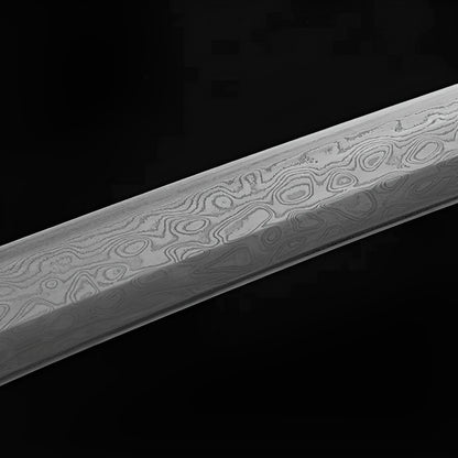 Yugure Katana (Damascus Steel) - 夕暮