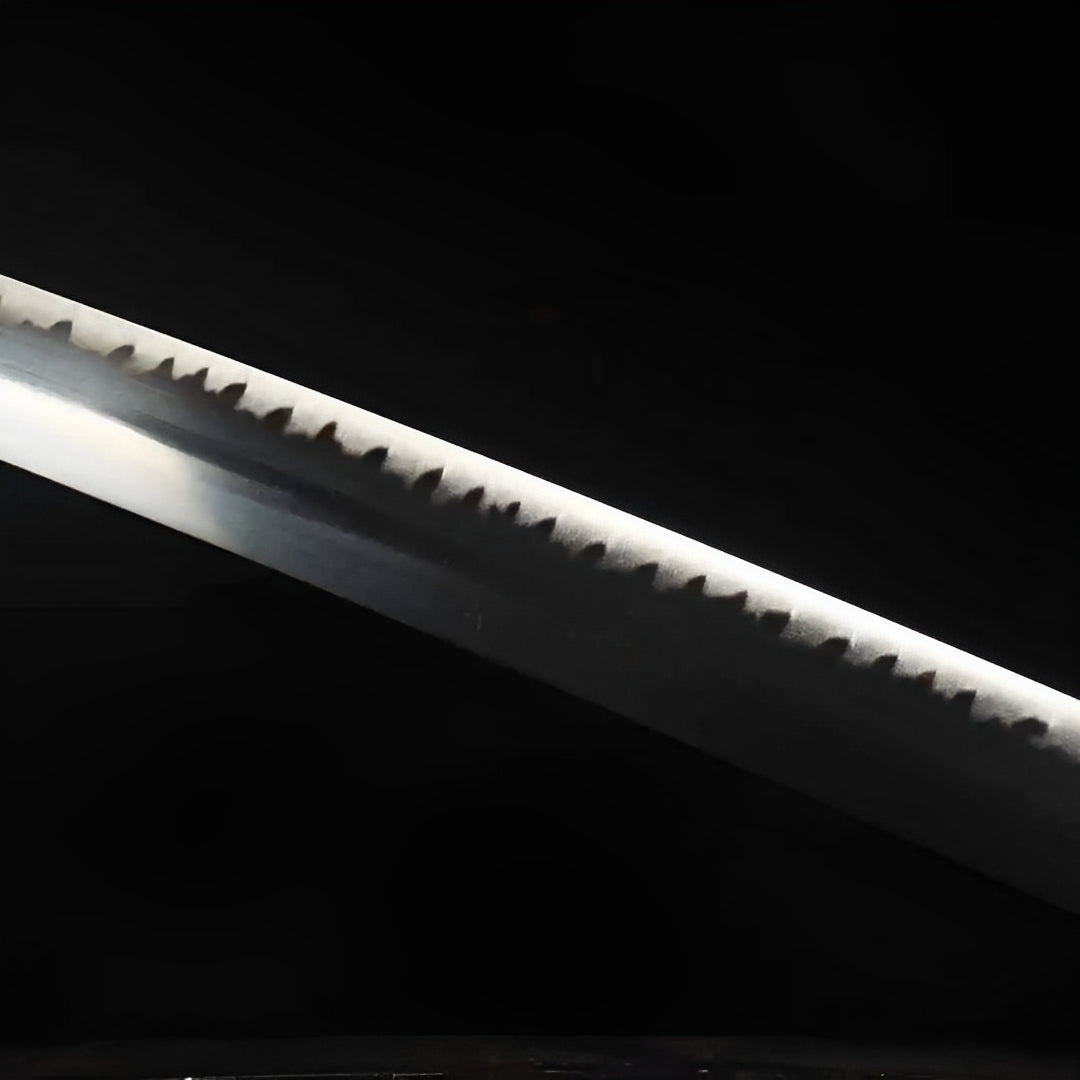 Polished Zoro katana blade with a visible wavy line
